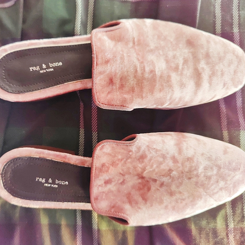 Women's Pink Crushed Velvet Shoes